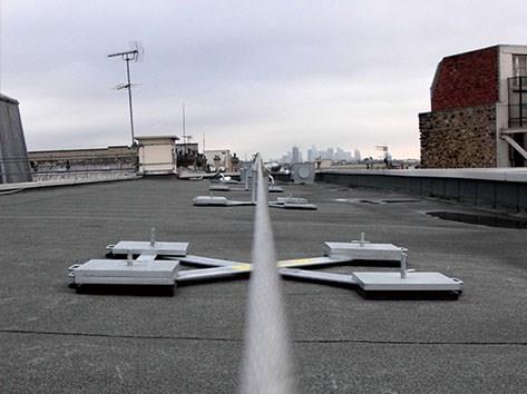 配重塊錨固水平生命線系統