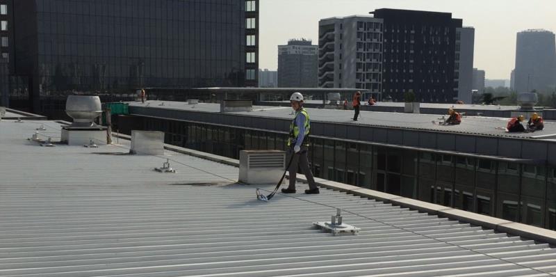 北京西門子屋面水平生命線案例